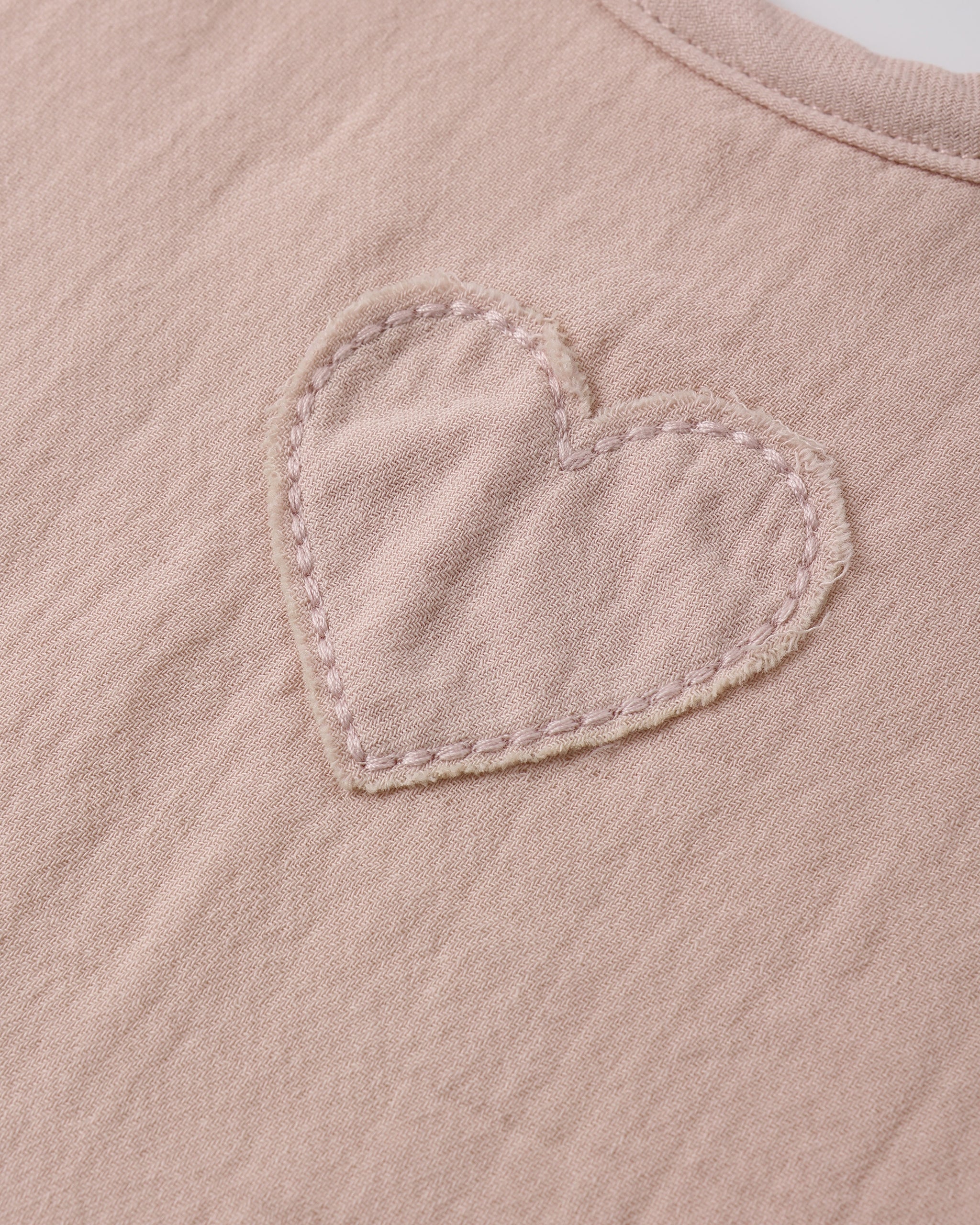 Quincy Mae Woven Tie Bib - Blush