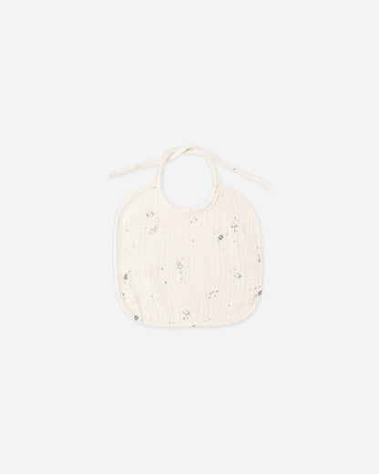 Quincy Mae Woven Tie Bib - Space