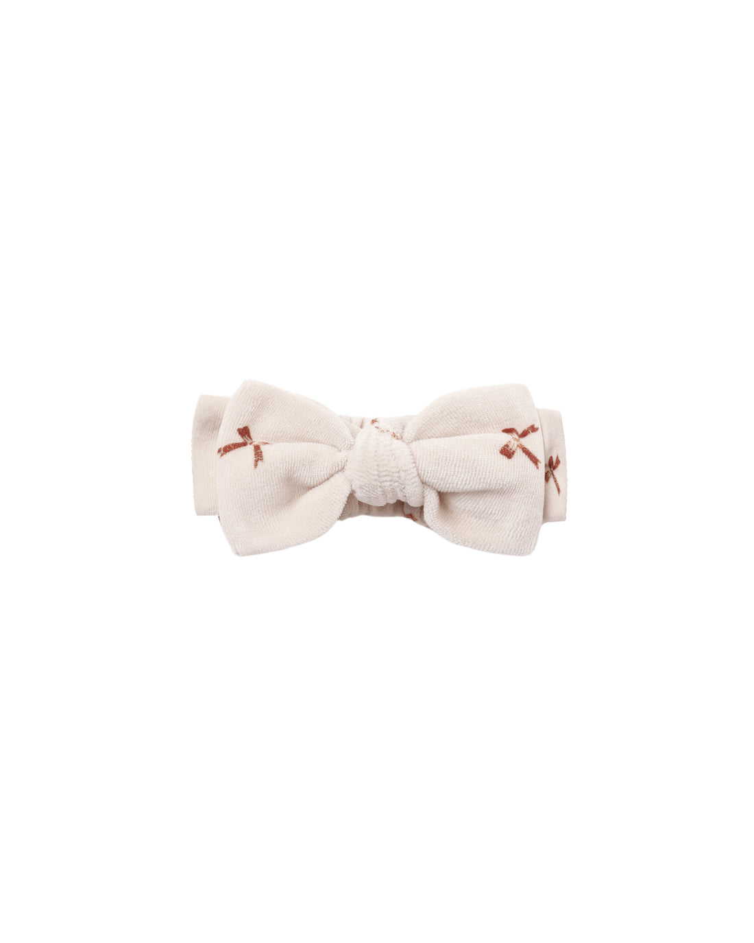 Quincy Mae Velour Bow Headband - Red Bows