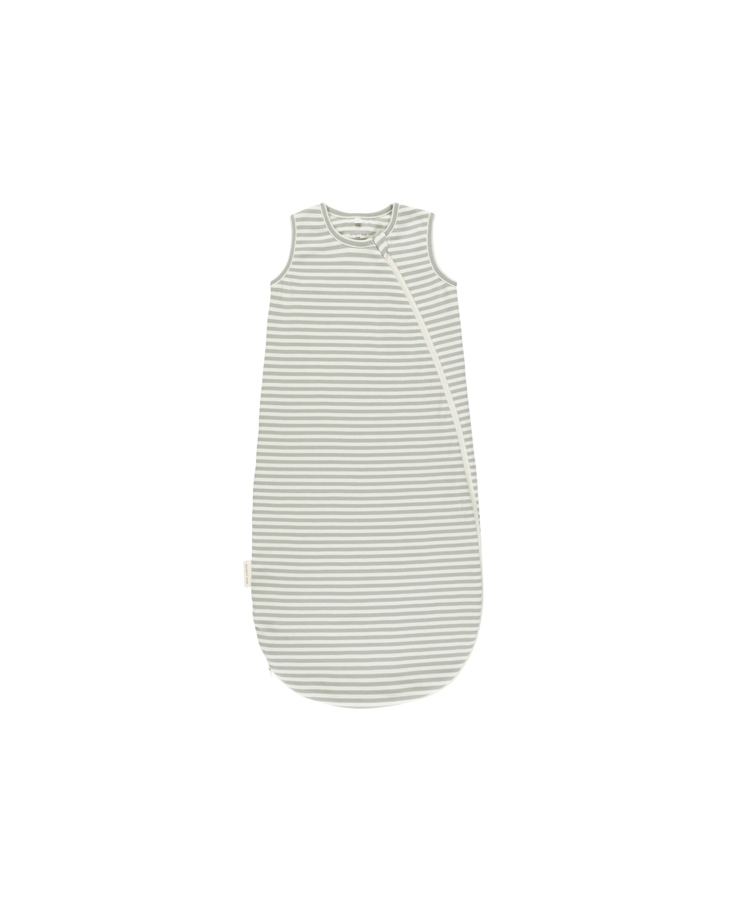Quincy Mae Jersey Sleep Bag - Sage Stripe