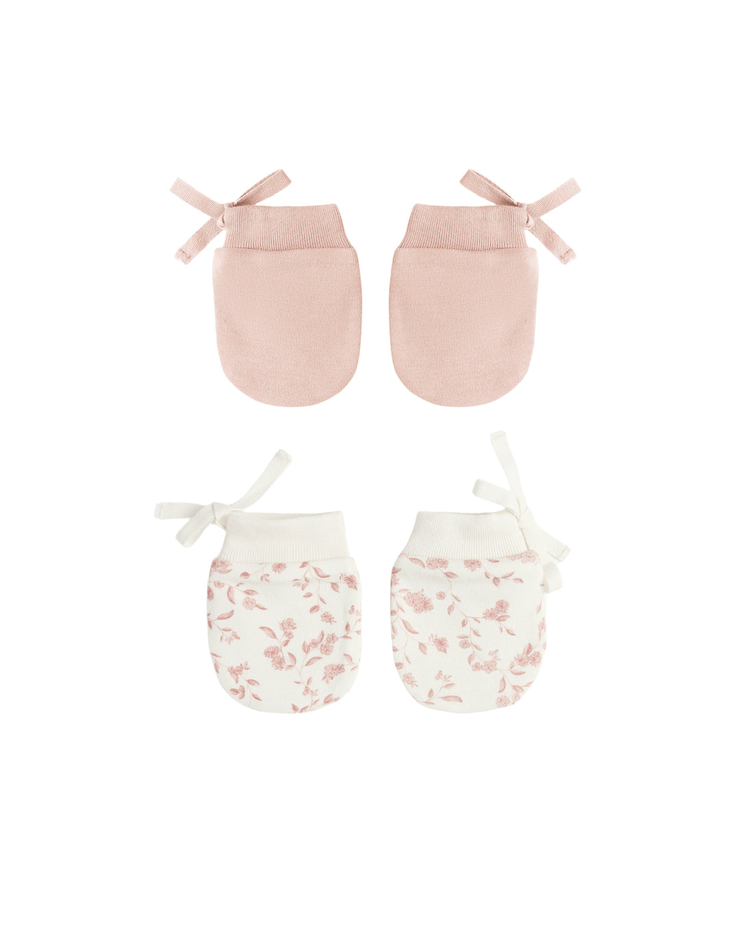 Quincy Mae No Scratch Mittens, Set Of 2 - Rose, French Garden