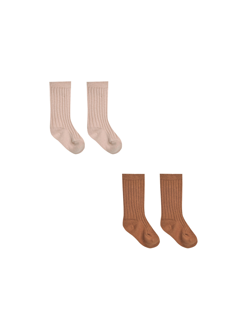 Quincy Mae Socks Set - Blush, Clay