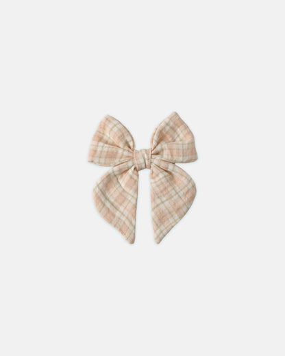Quincy Mae Bow - Pink Plaid