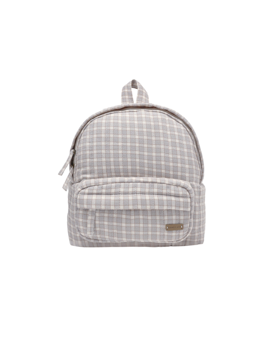 Quincy Mae Mini Backpack - Blue Gingham