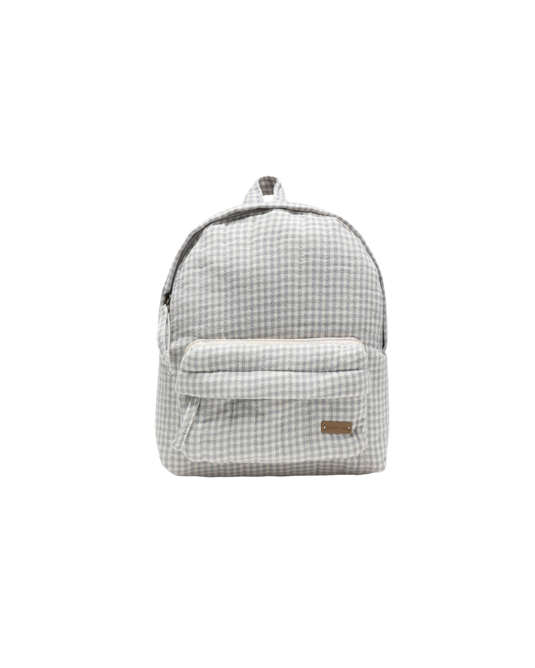 Quincy Mae Mini Backpack - Blue Gingham