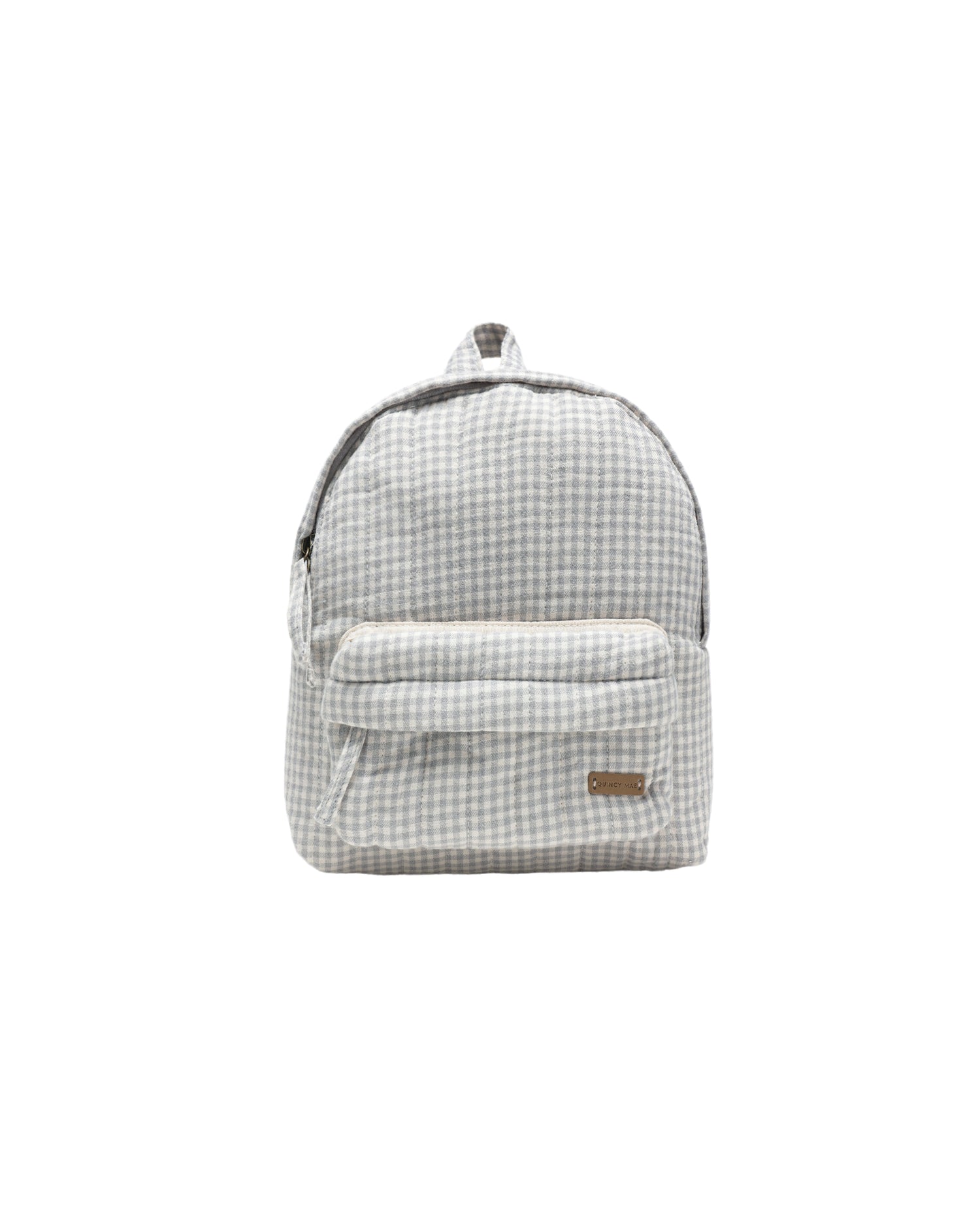 Quincy Mae Mini Backpack - Blue Gingham