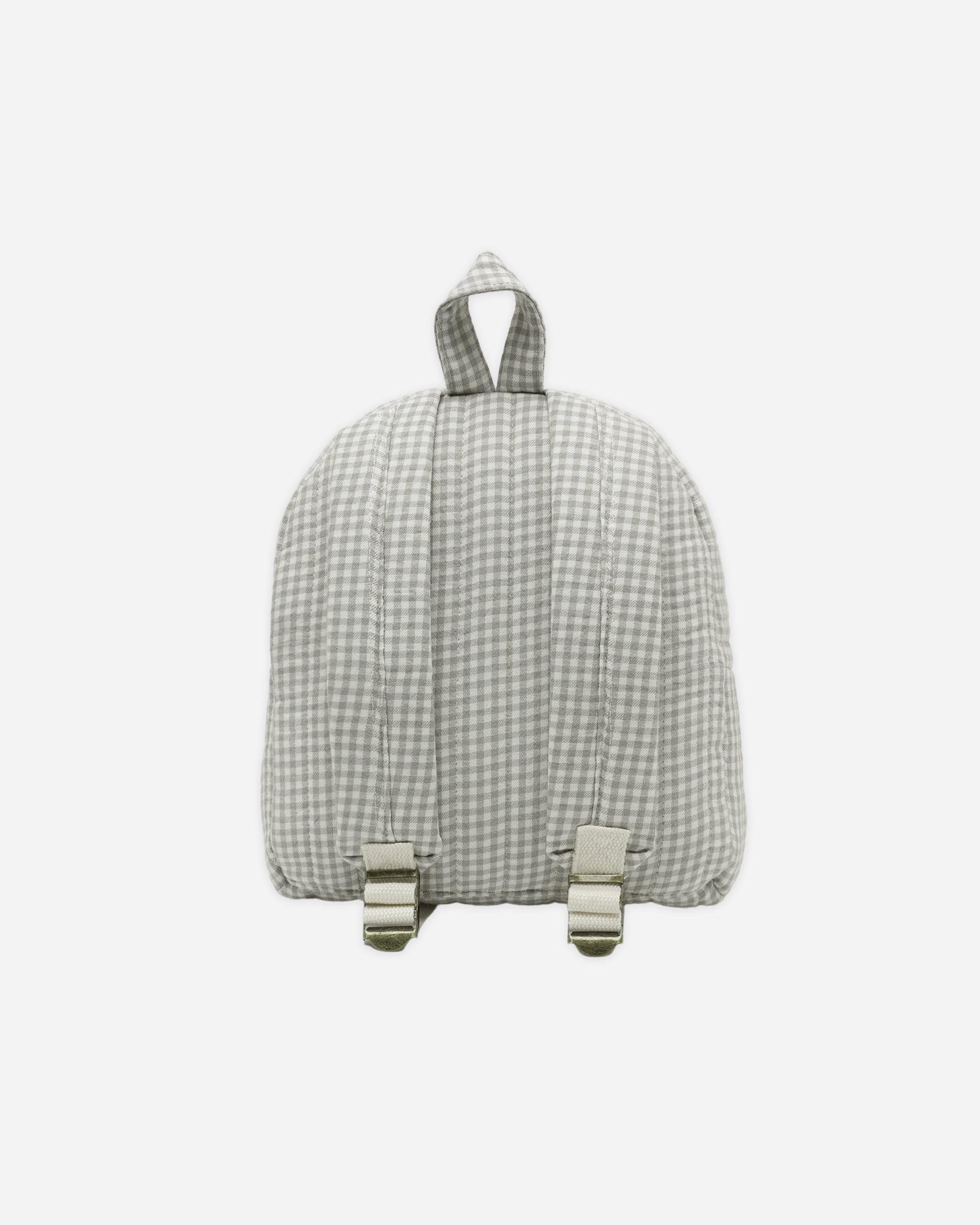 Quincy Mae Mini Backpack - Sage Gingham