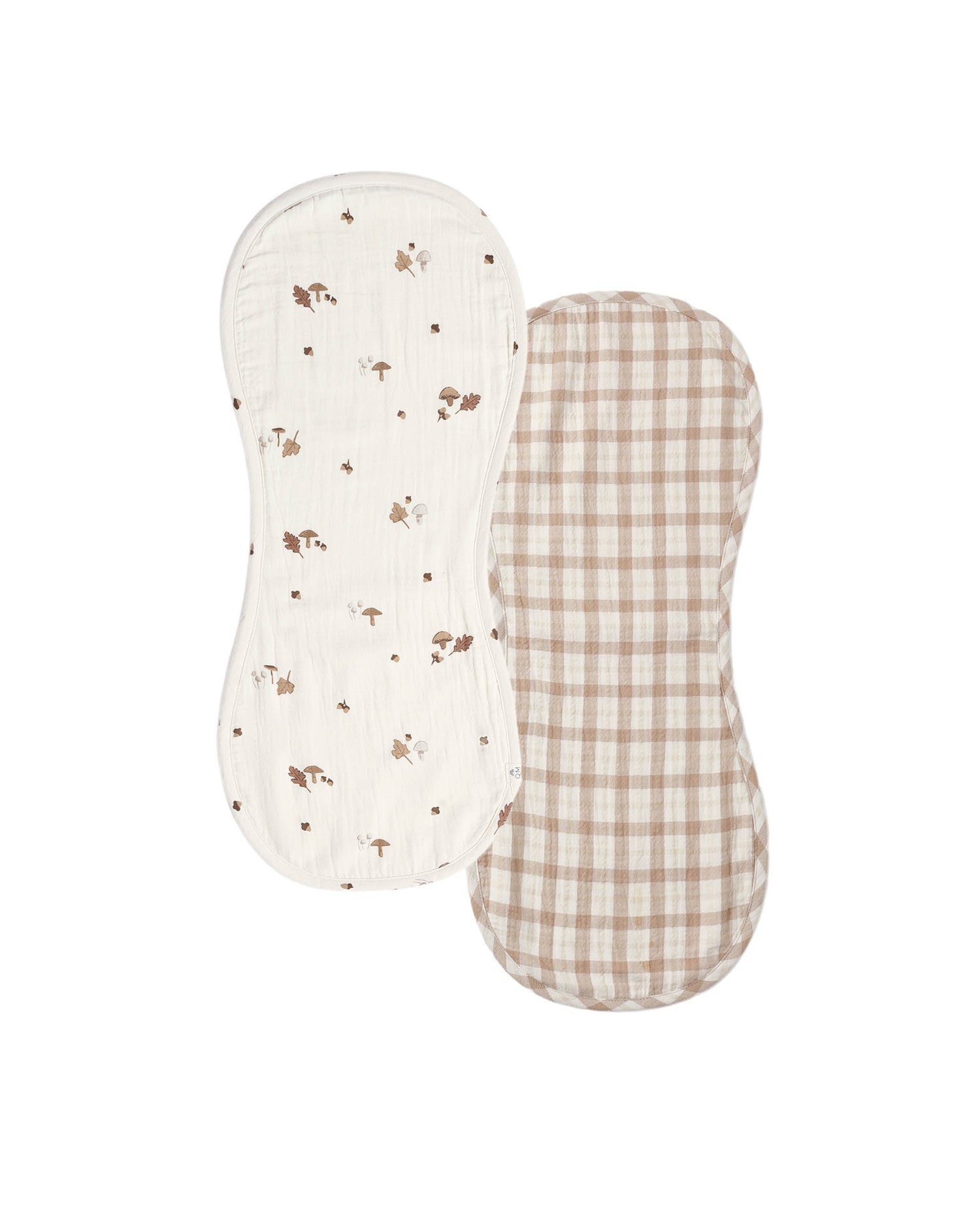 Quincy Mae Burp Cloth, 2 Pack - Woodland, Rustic Plaid