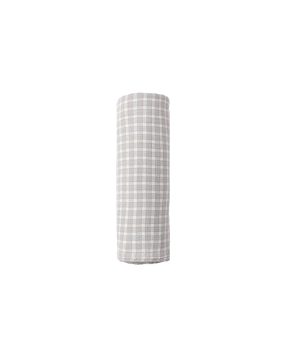 Quincy Mae Woven Swaddle - Blue Gingham