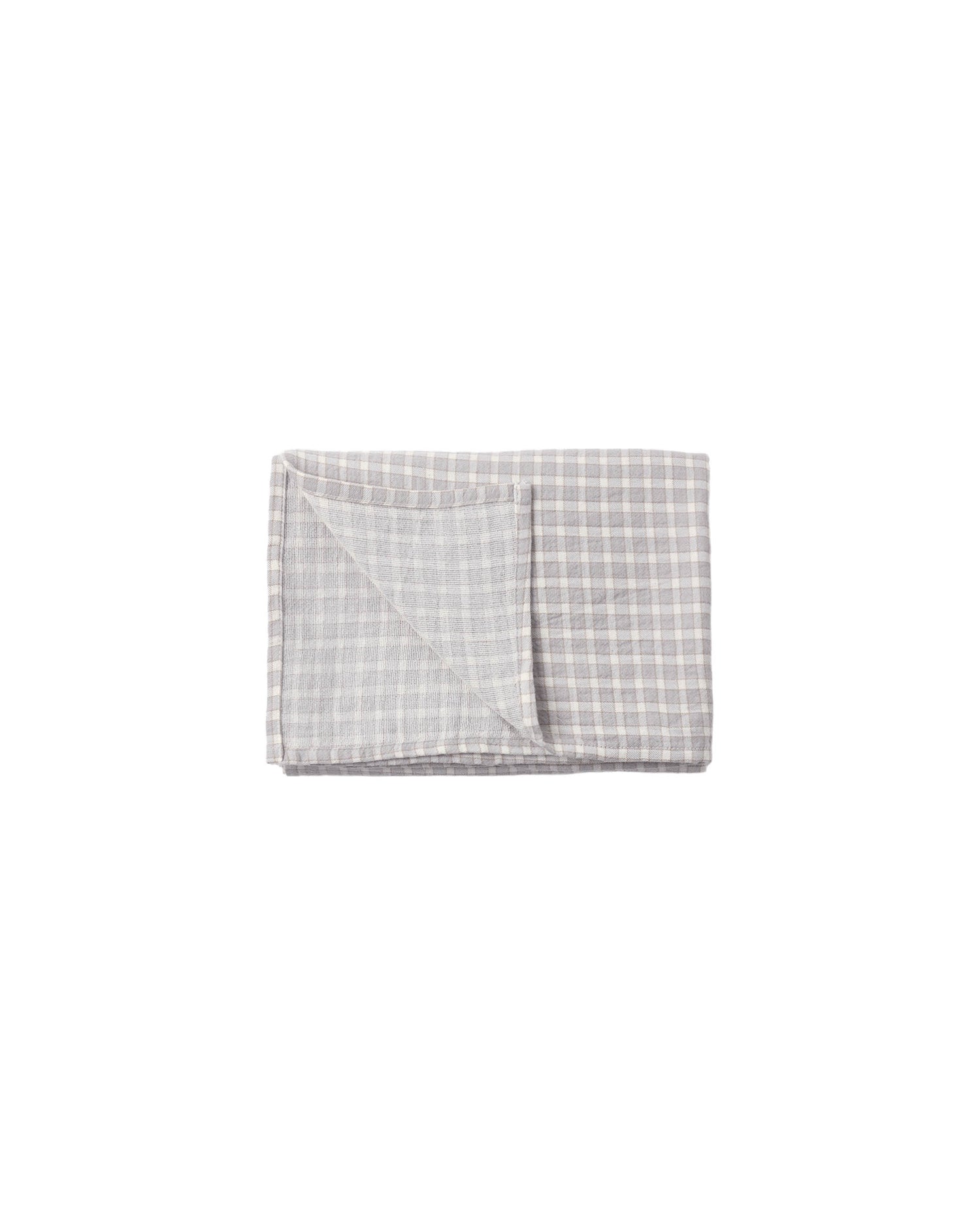 Quincy Mae Woven Swaddle - Blue Gingham