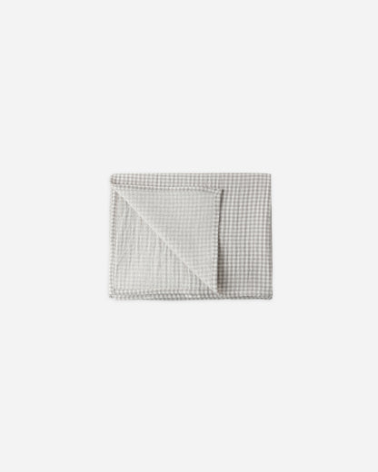 Quincy Mae Woven Swaddle - Sage Gingham