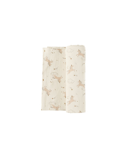Quincy Mae Woven Swaddle - Unicorns