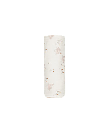Quincy Mae Woven Swaddle - Swans