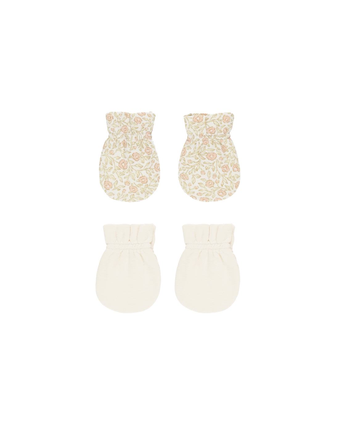 Quincy Mae No Scratch Mittens, Set Of 2 - Primrose, Natural