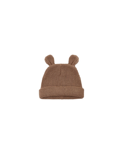 Quincy Mae Baby Bear Beanie - Cocoa