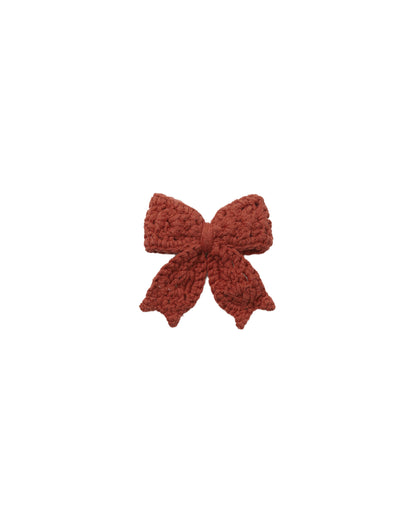 Quincy Mae Crochet Bow - Redwood