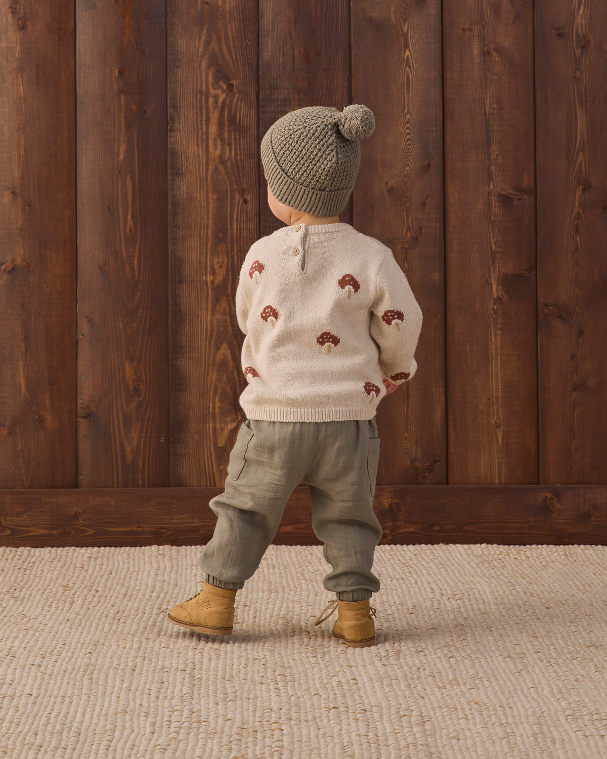 Quincy Mae Rex Sweater - Mushroom