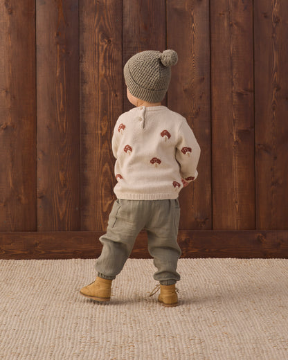 Quincy Mae Rex Sweater - Mushroom