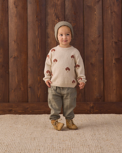 Quincy Mae Rex Sweater - Mushroom