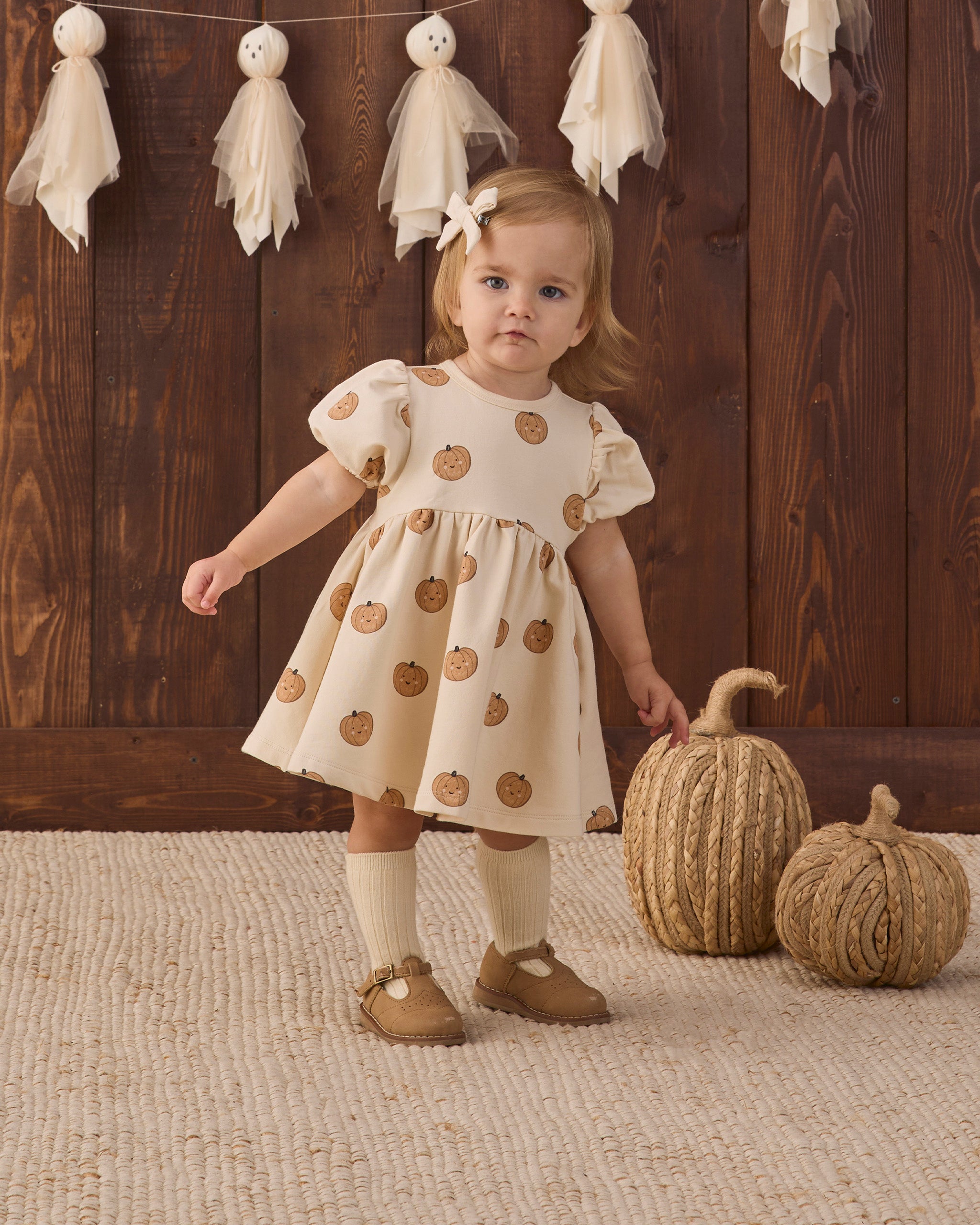 Quincy Mae Darla Dress - Pumpkins