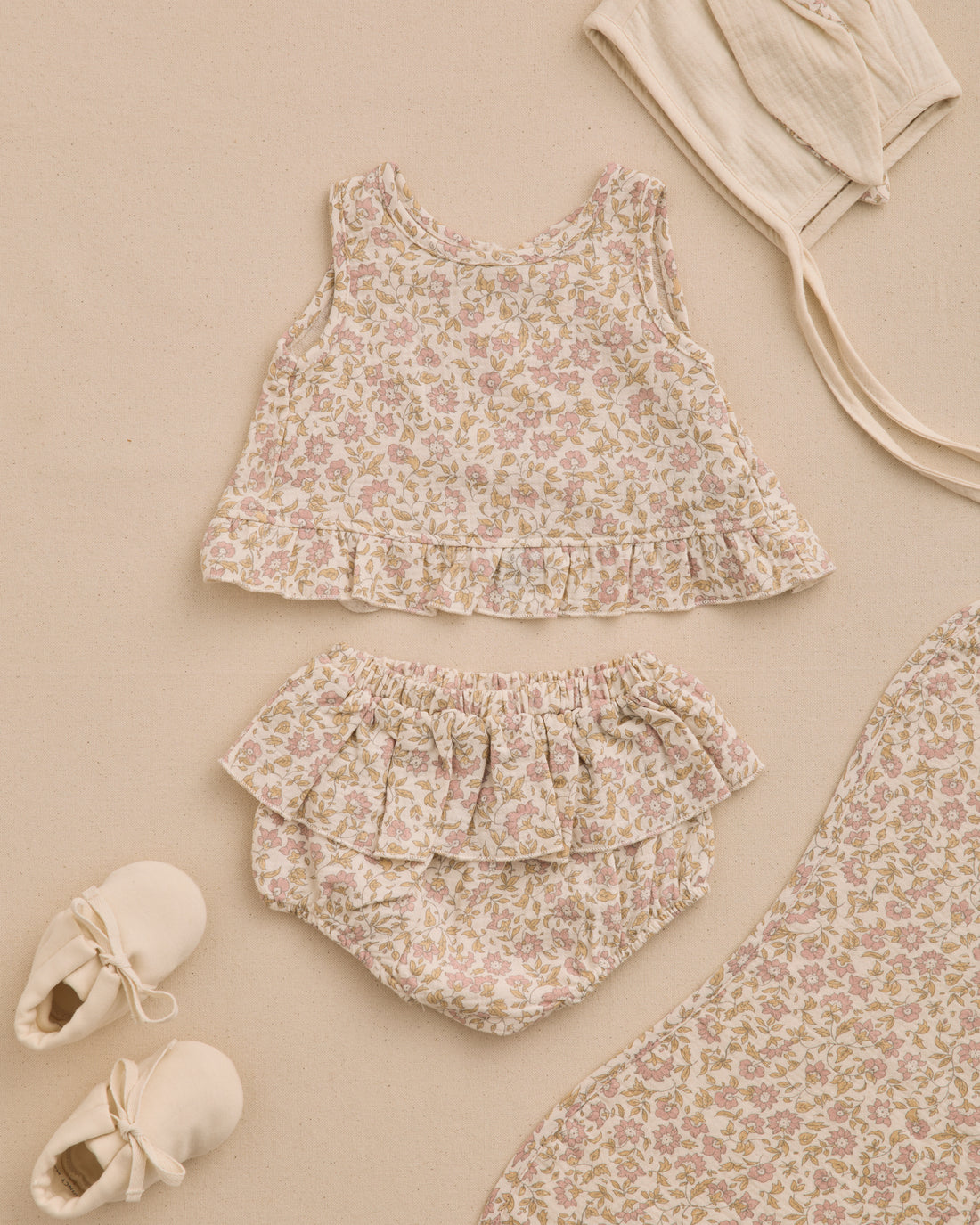 Quincy Mae Baby Booties - Natural