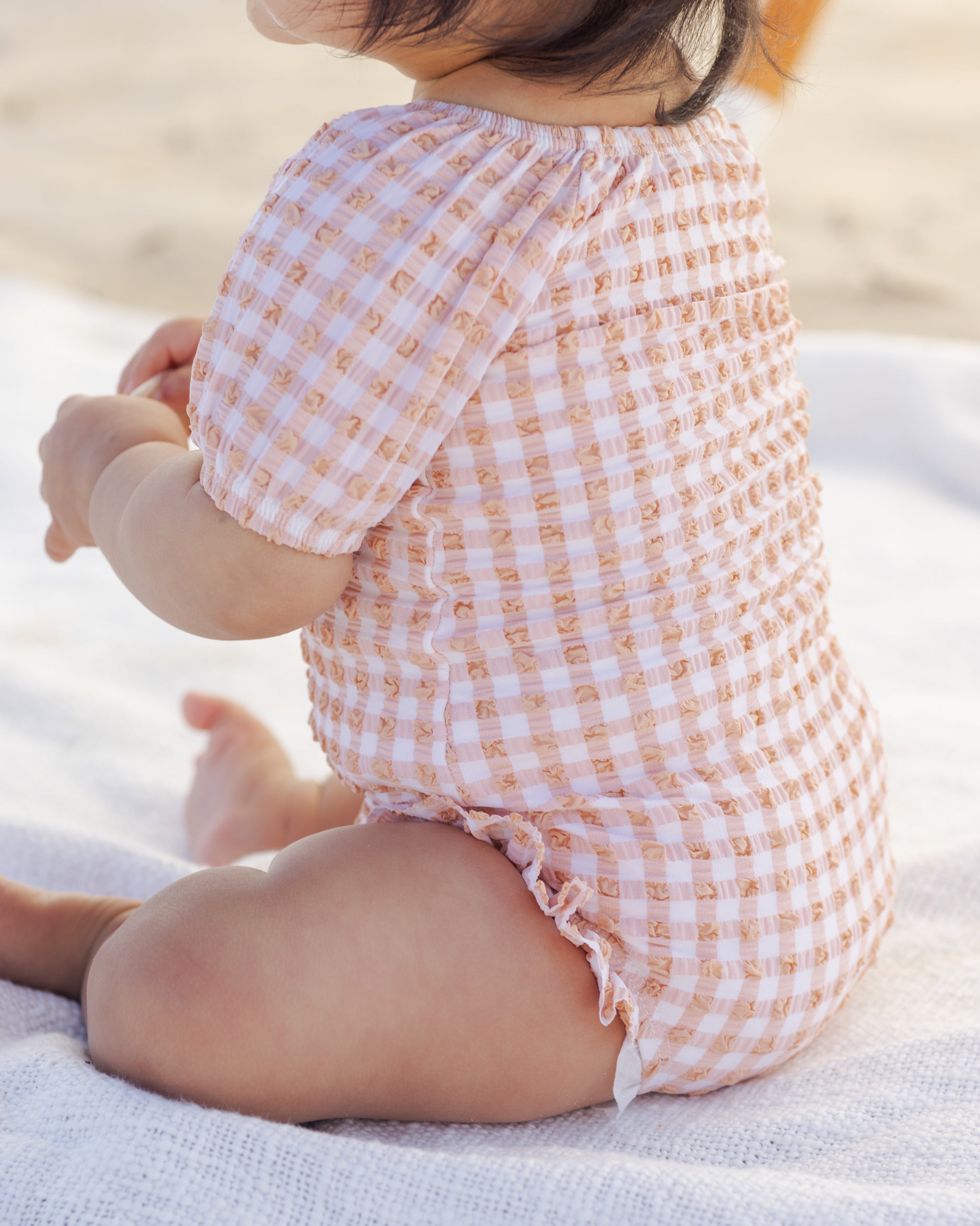 Quincy Mae Catalina One-Piece - Melon Check