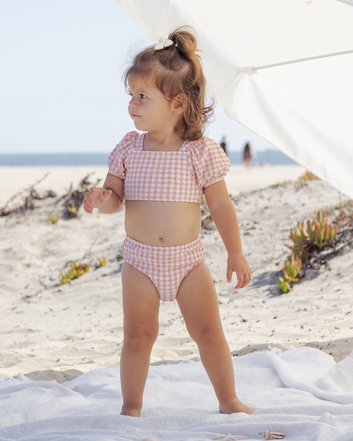 Quincy Mae Zippy Two-Piece - Melon Check