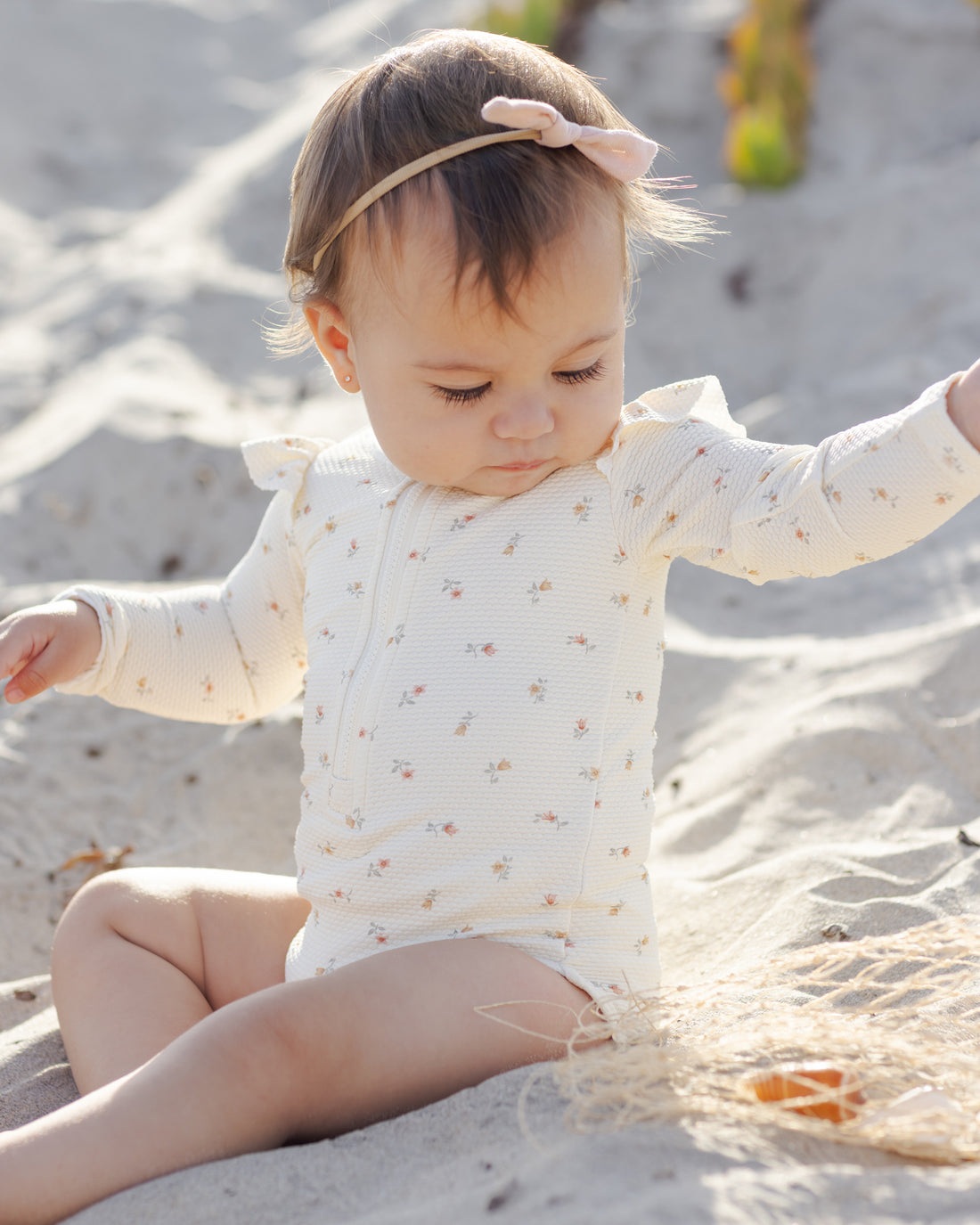 Quincy Mae Byron Rashguard One-Piece - Petit Fleur