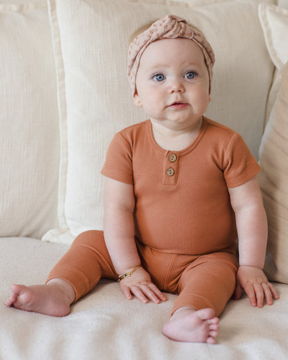 Quincy Mae Knotted Headband - Blush