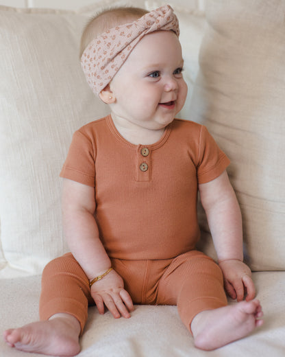 Quincy Mae Knotted Headband - Blush