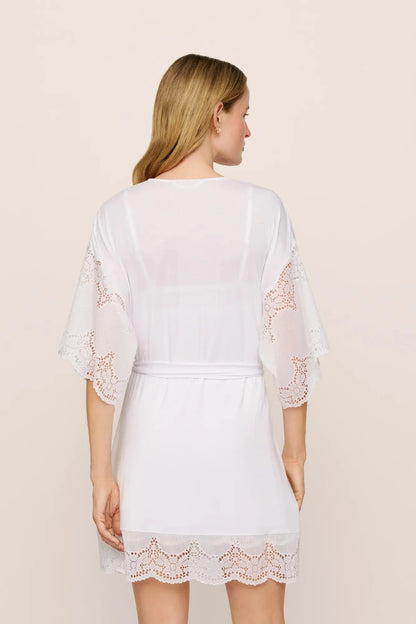 Eberjey Beatrix  Robe - White
