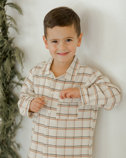 Rylee + Cru Long Sleeve Pajamas - Holiday Plaid