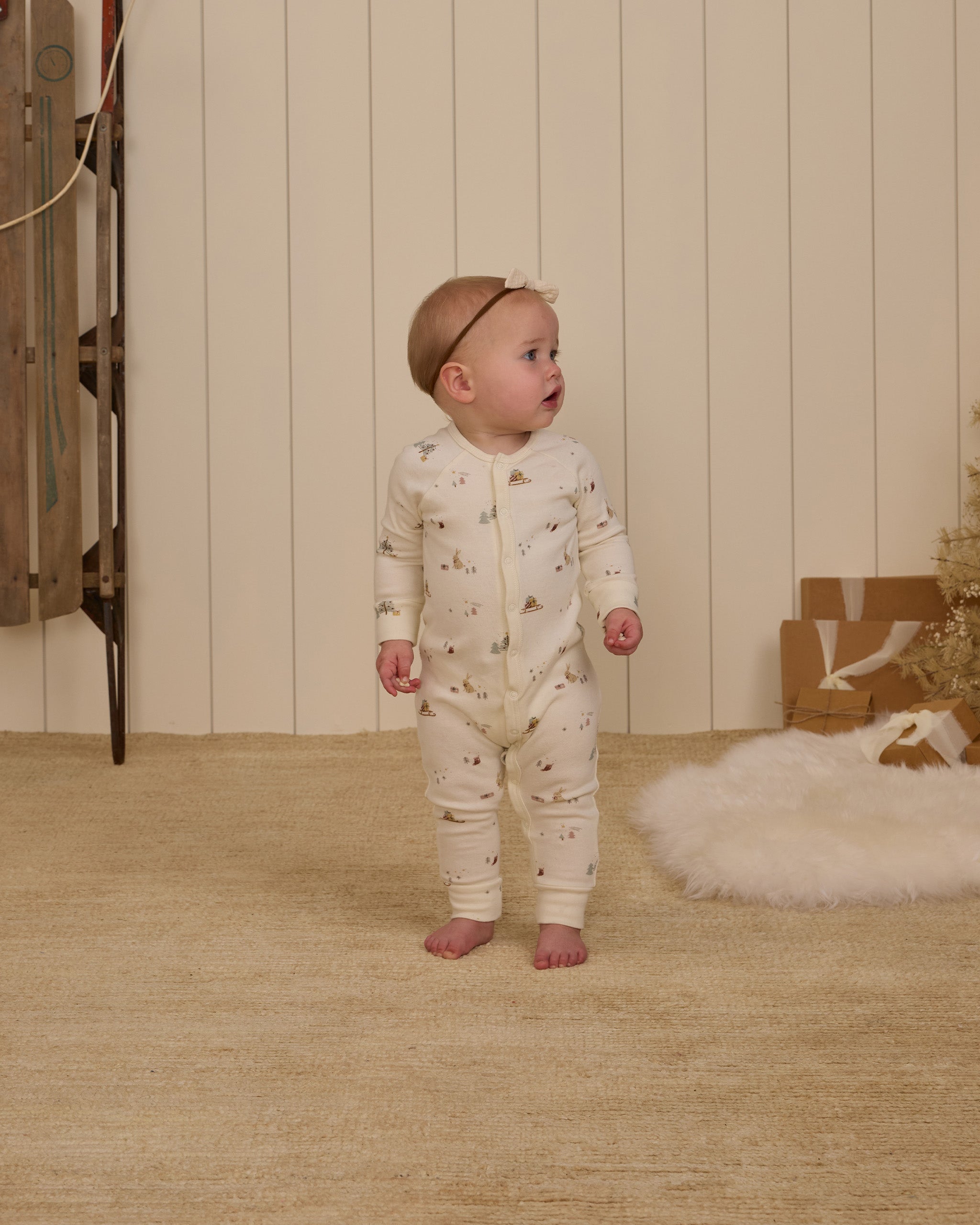 Rylee + Cru Organic Long John Pajamas - Presents