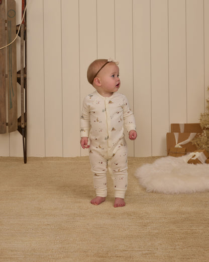 Rylee + Cru Organic Long John Pajamas - Presents