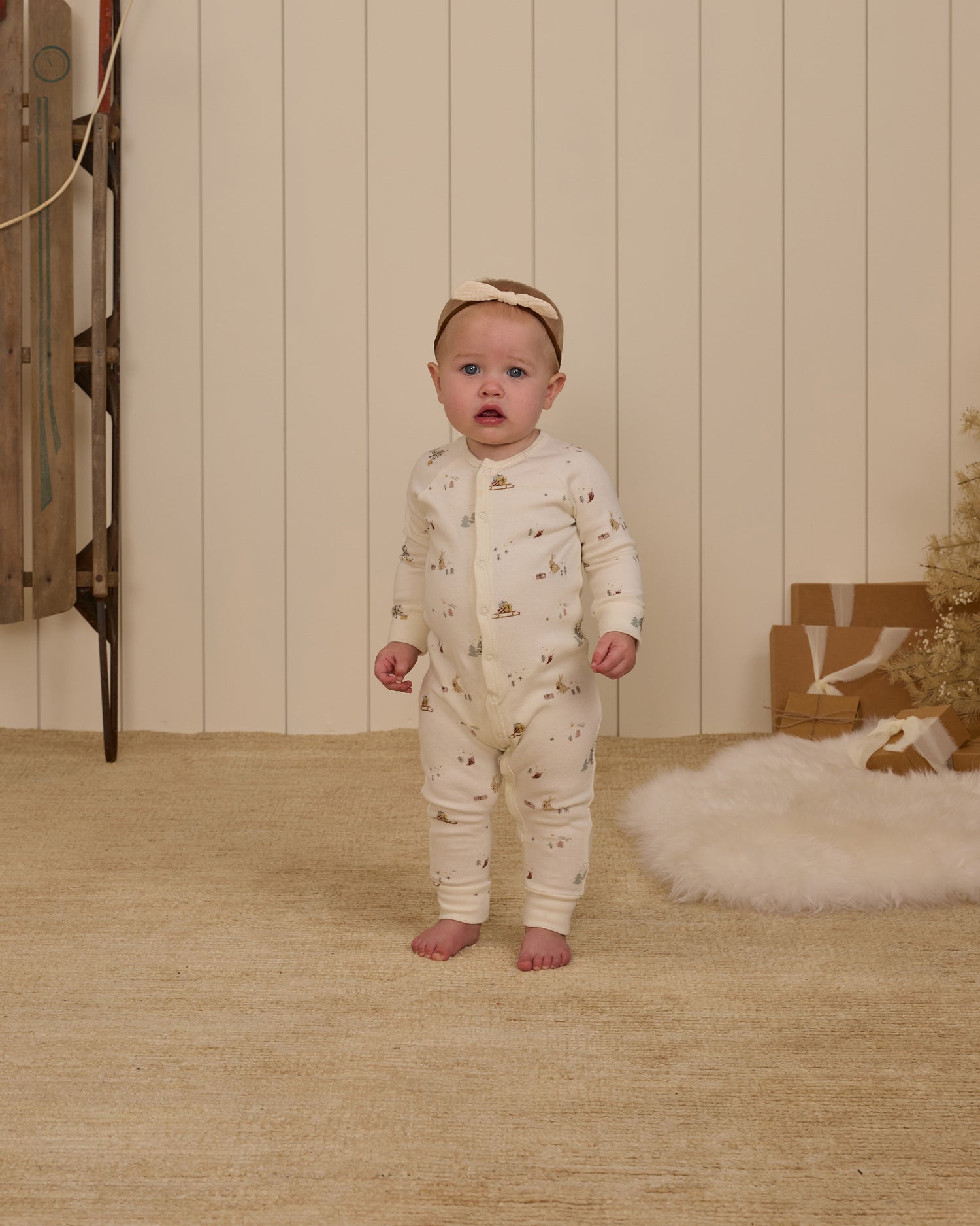 Rylee + Cru Organic Long John Pajamas - Presents