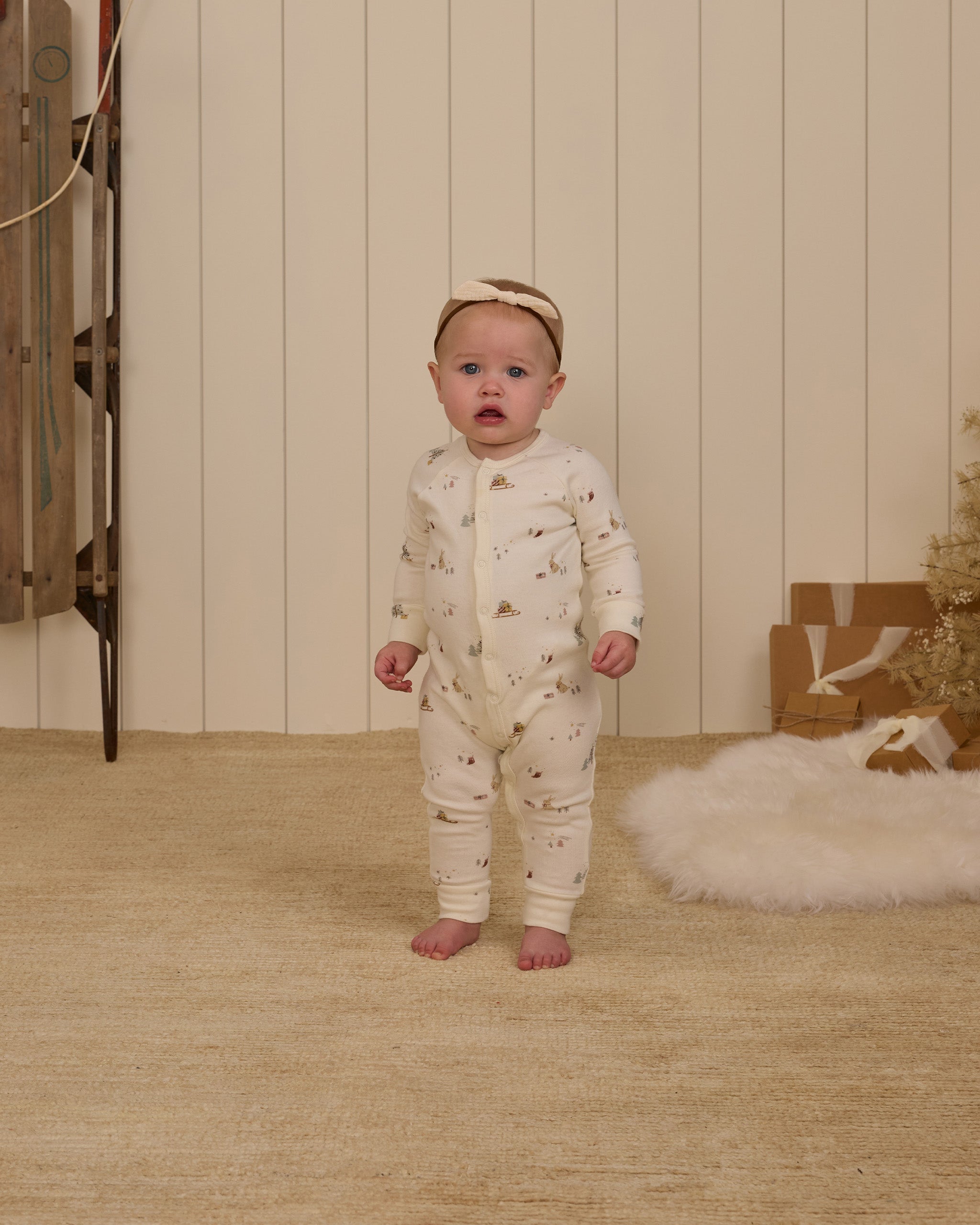 Rylee + Cru Organic Long John Pajamas - Presents