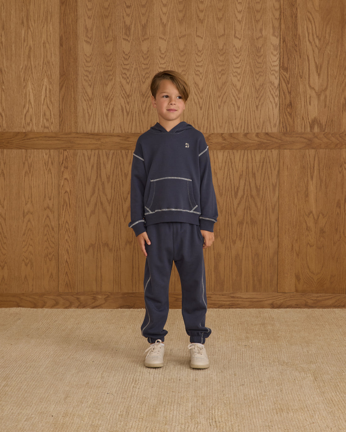 Rylee + Cru PLay X Play Coast Hoodie - Heathered Navy