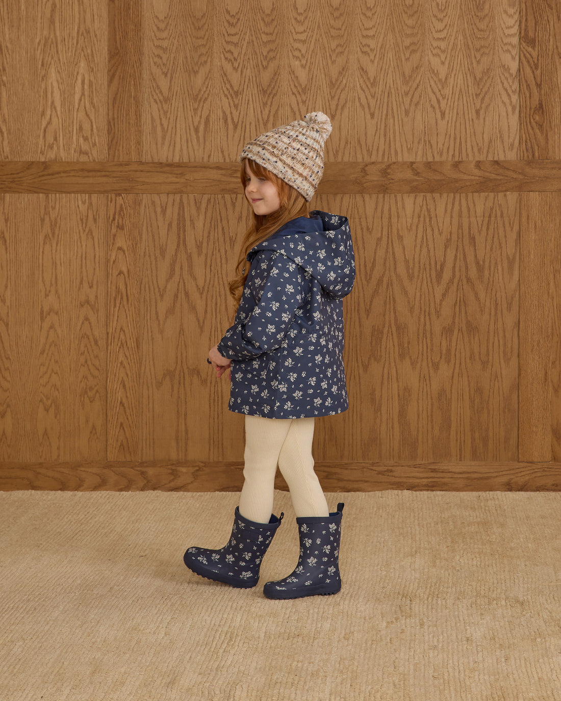 Rylee + Cru Raincoat - Blue Floral