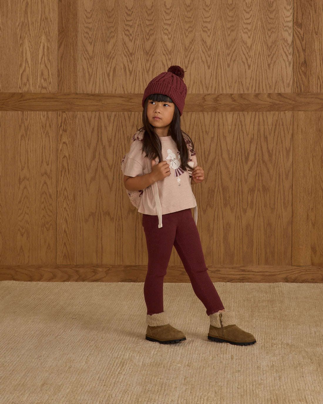 Rylee + Cru Beanie - Burgundy