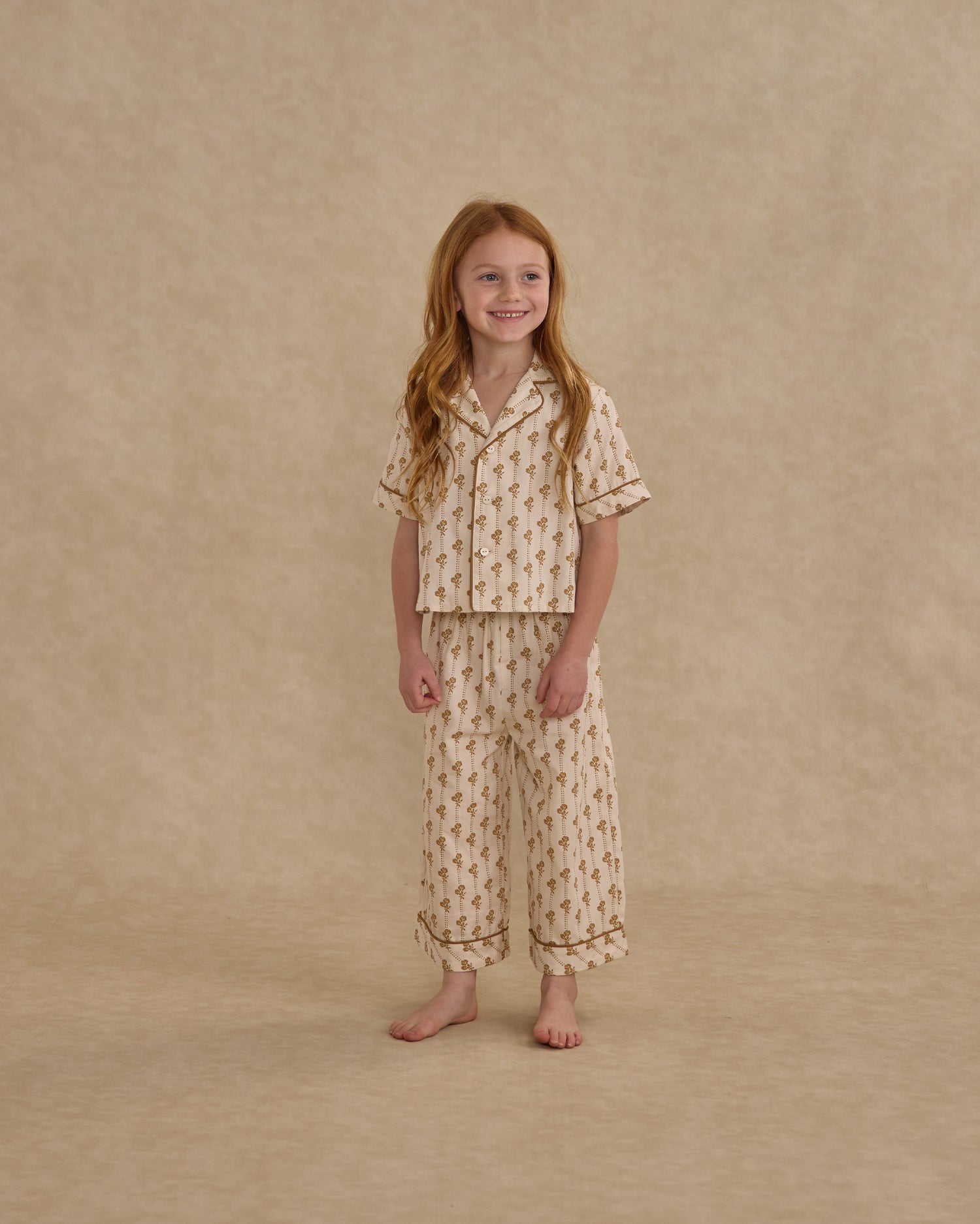 Rylee + Cru Woven Pajama Set - Golden Bloom