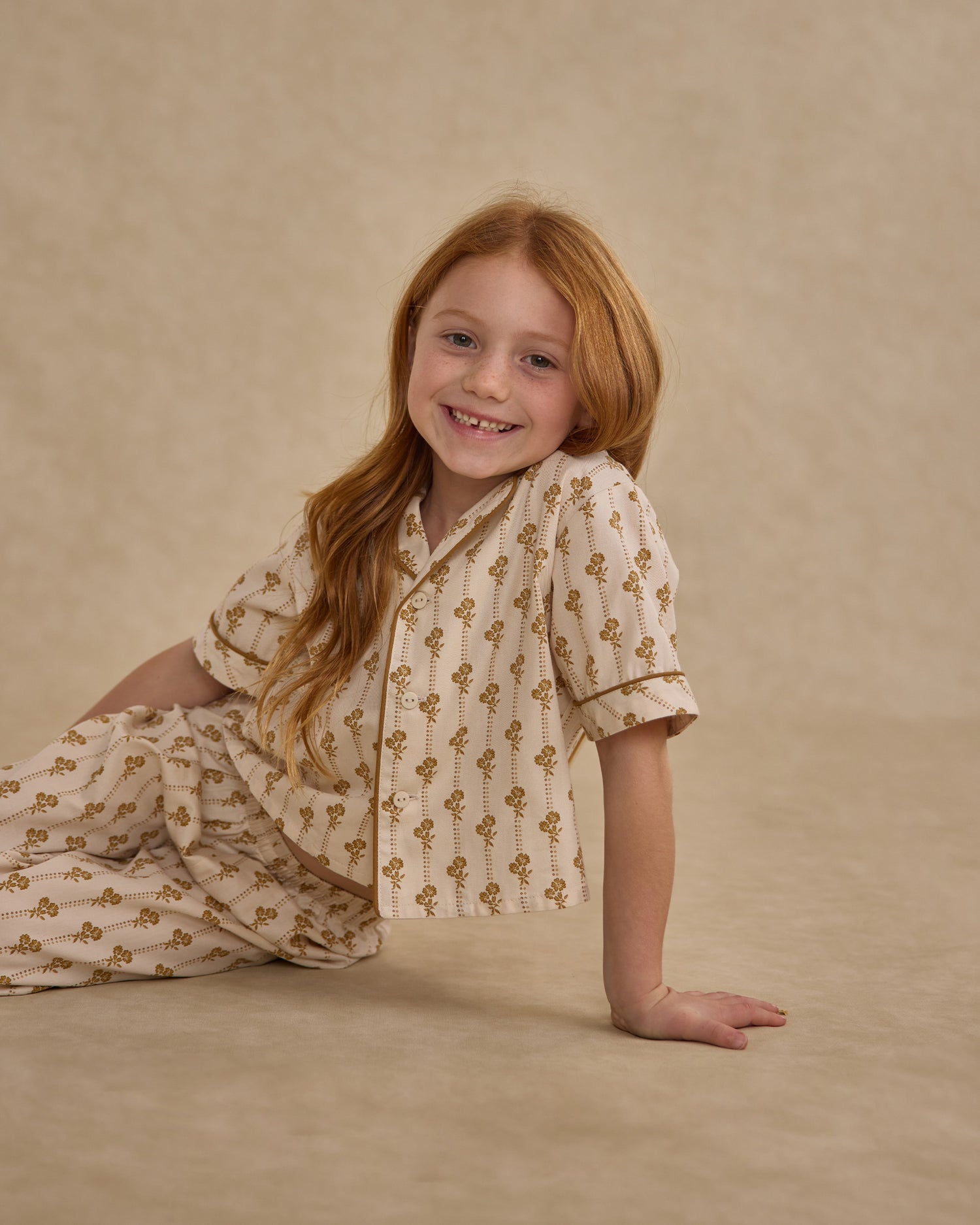 Rylee + Cru Woven Pajama Set - Golden Bloom