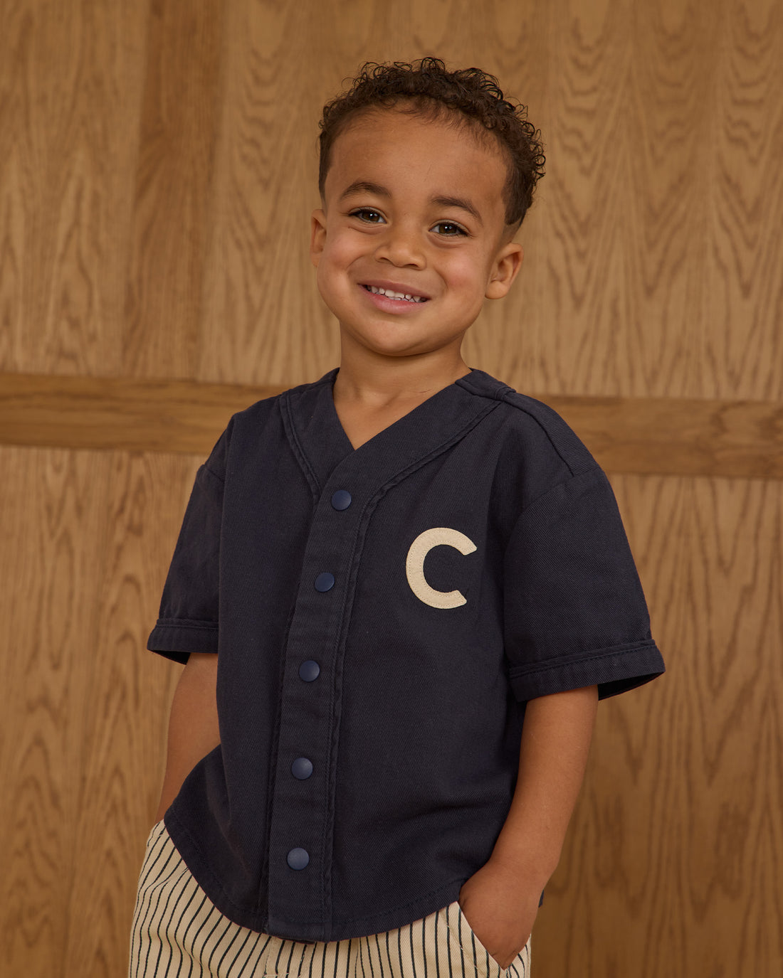 Rylee + Cru Baseball Shirt - Navy