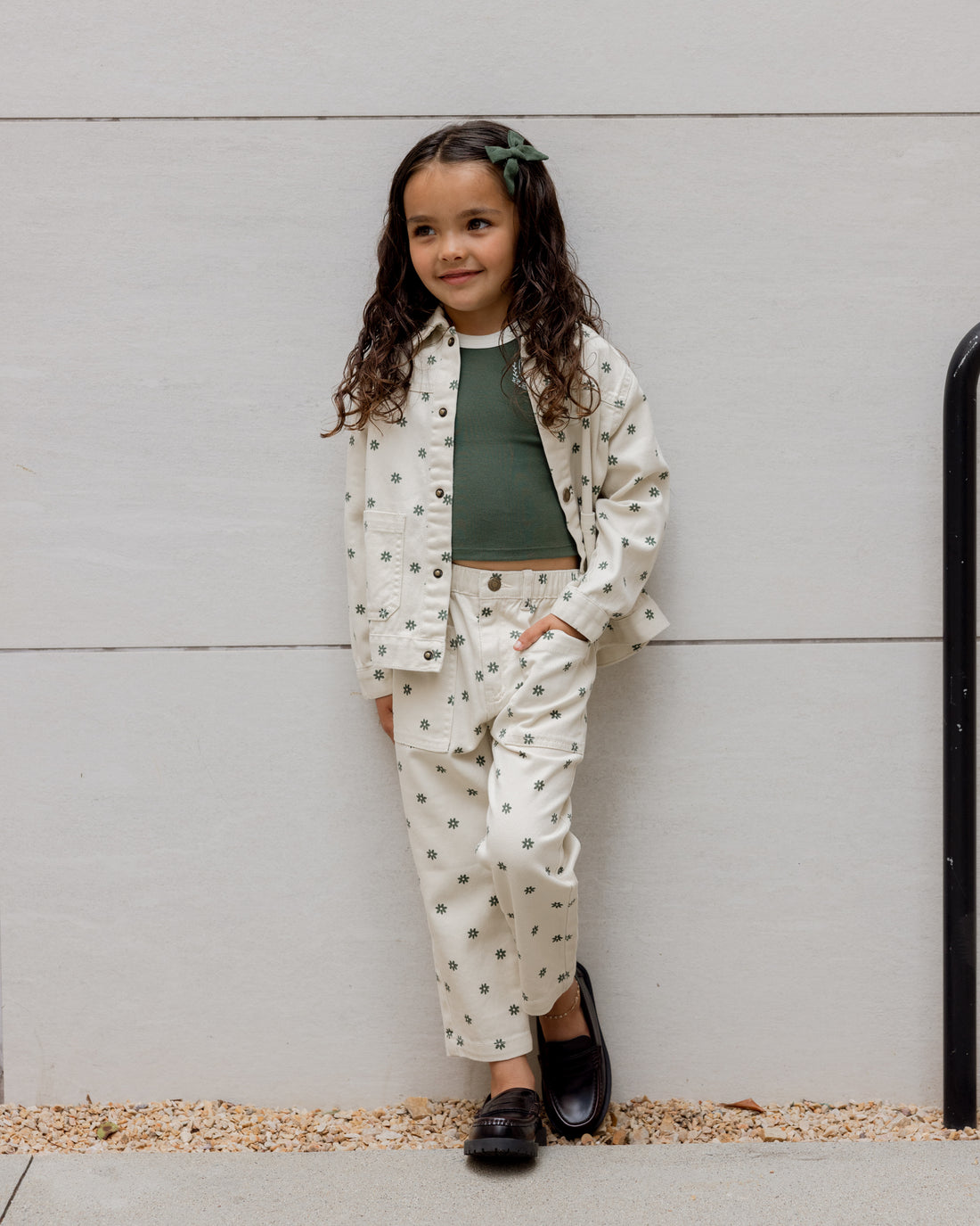 Rylee + Cru Denim Chore Coat - Mini Daisy