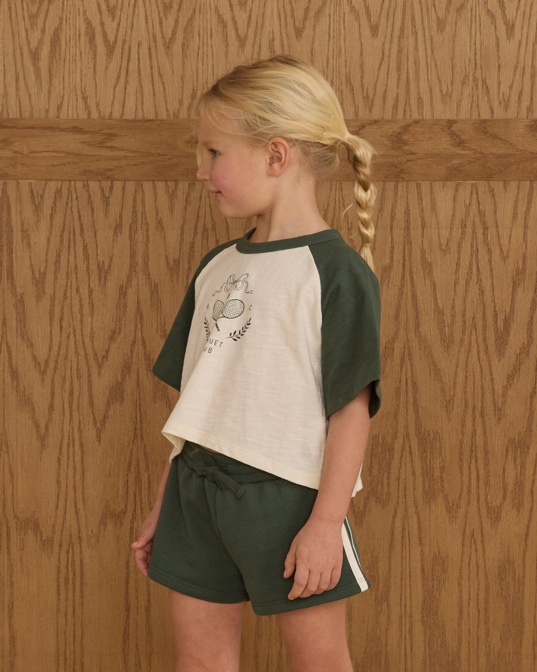Rylee + Cru Play X Play Raglan Crop Tee - Racquet Club