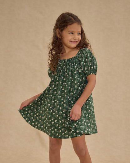 Rylee + Cru Sabrina Mini Dress - Green Ditsy