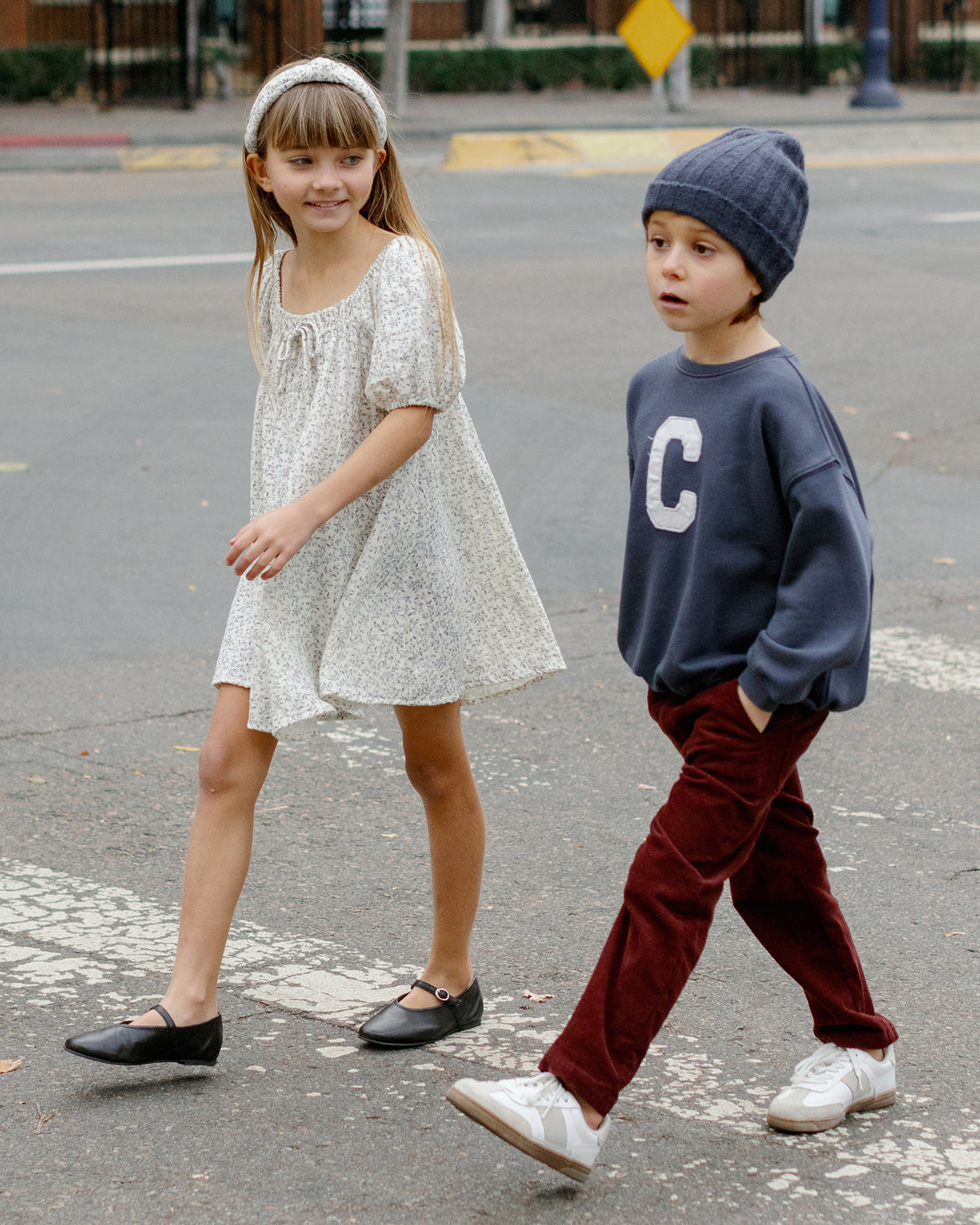 Rylee + Cru Sabrina Mini Dress - Blue Vines