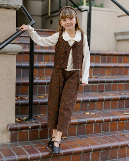 Rylee + Cru Barrel Pant - Leopard