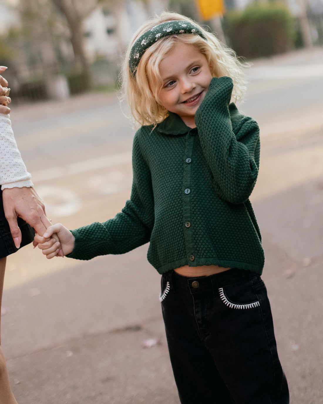 Rylee + Cru Rio Cardigan - Green