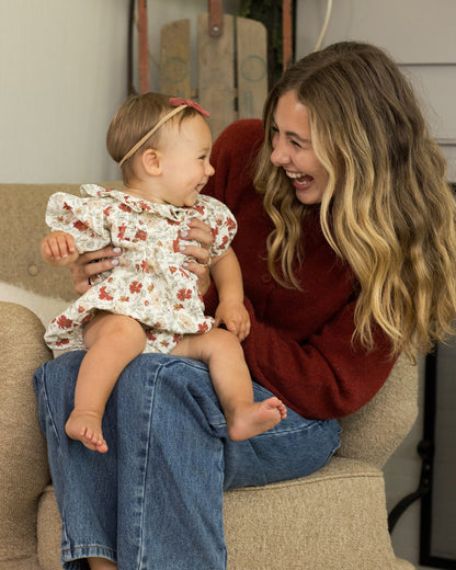 Rylee + Cru Lula Romper - Holiday Floral