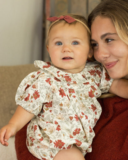 Rylee + Cru Lula Romper - Holiday Floral